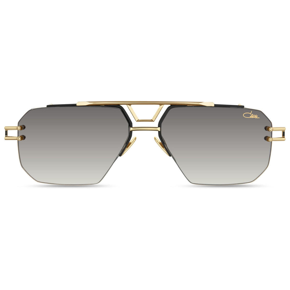 Lunettes de soleil Cazal 7123/3 – Noir-or, verres gris dégradé antireflet