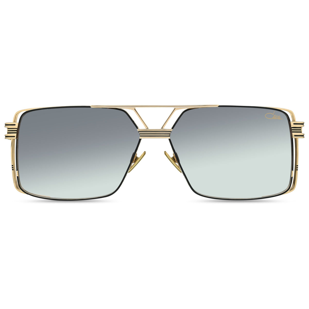 Lunettes de soleil Cazal 9111 – Noir-or, verres gris dégradé antireflet