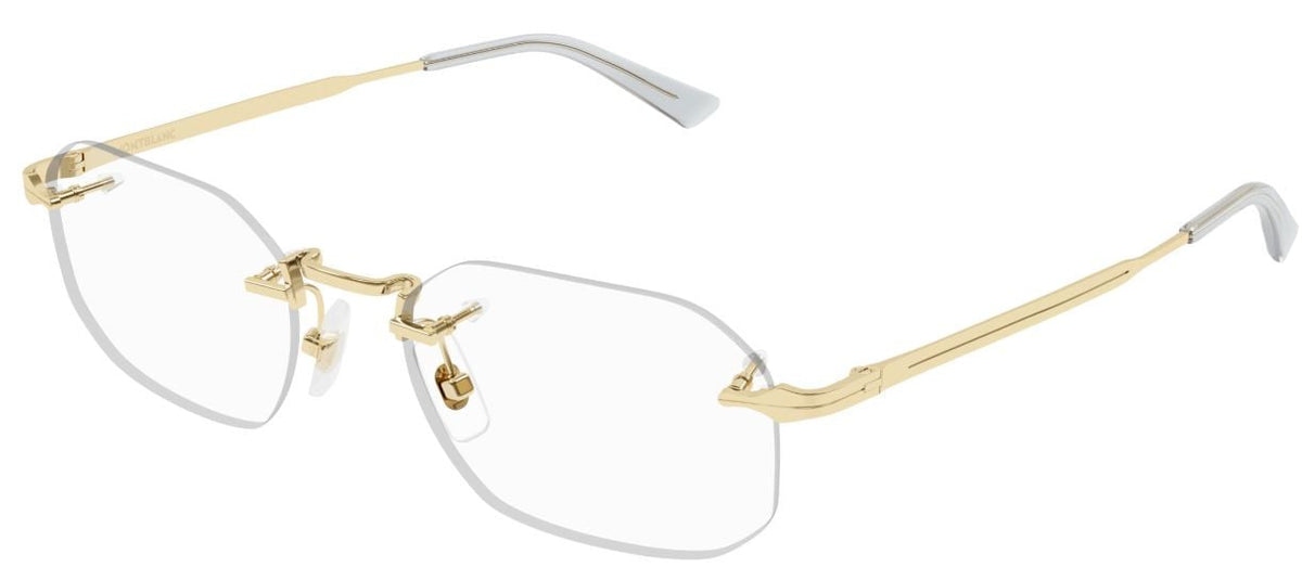 Lunettes de vue Montblanc NIB MB0307O – Doré