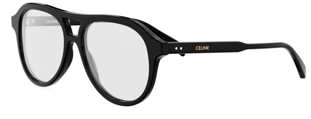 Lunettes de vue Celine Thin CL50168I – Acétate brillant noir avec des verres DEMO