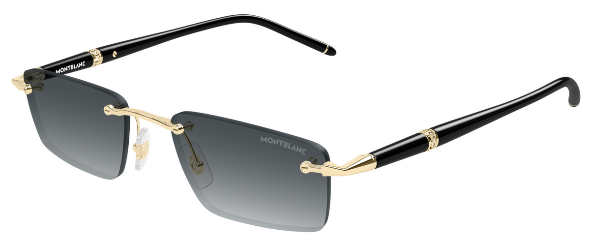 Lunettes de soleil Montblanc Meisterstuck MB0484S – Doré (001)
