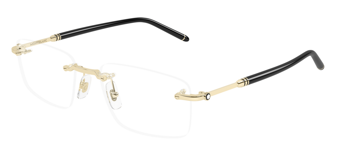 Lunettes de vue Montblanc Meisterstück MB0480O – Doré (001)