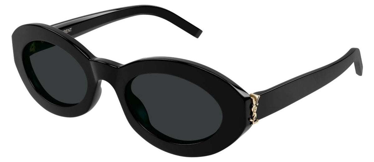 Lunettes de soleil Saint Laurent Monogram SL M136 – Noir / verre noir
