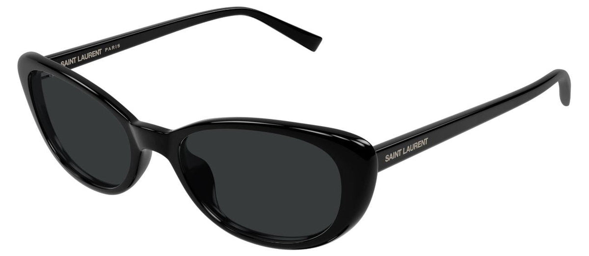 Lunettes de soleil Saint Laurent Sl Logo SL 822 – Noir / verre noir
