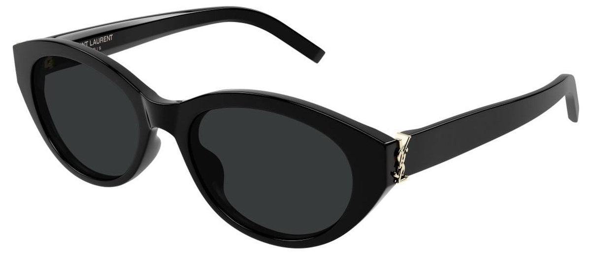 Lunettes de soleil Saint Laurent Monogram SL M148/F – Noir / verre noir
