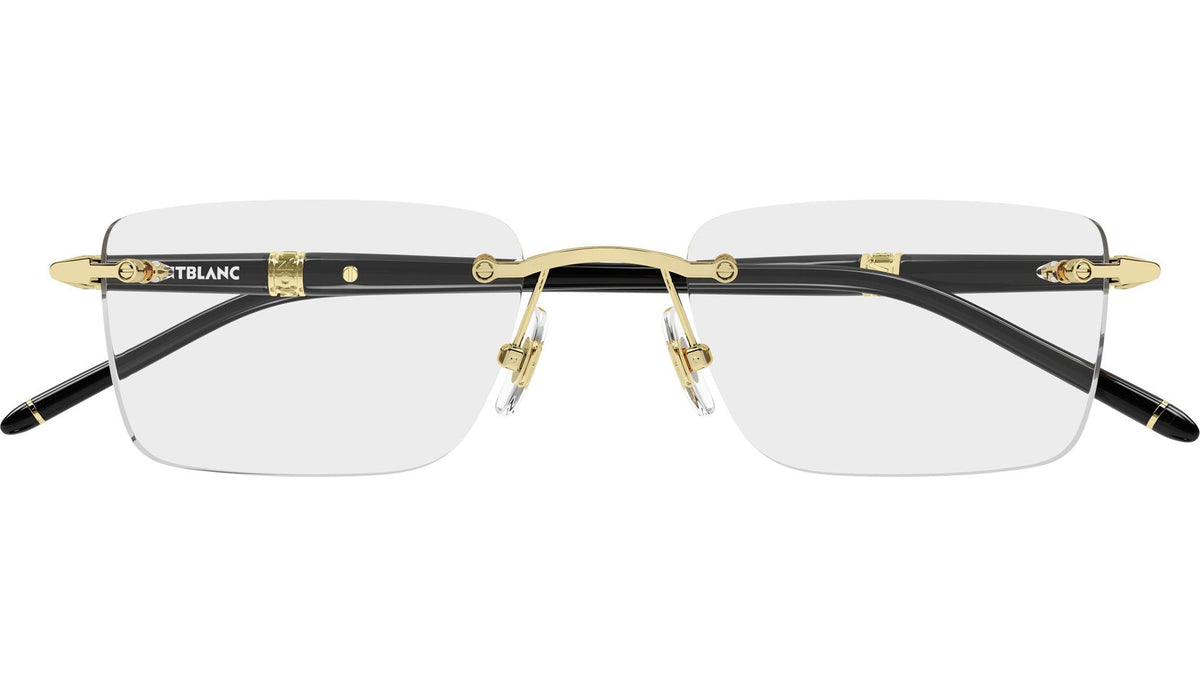 Lunettes de vue Montblanc MB0536O – Doré et noir