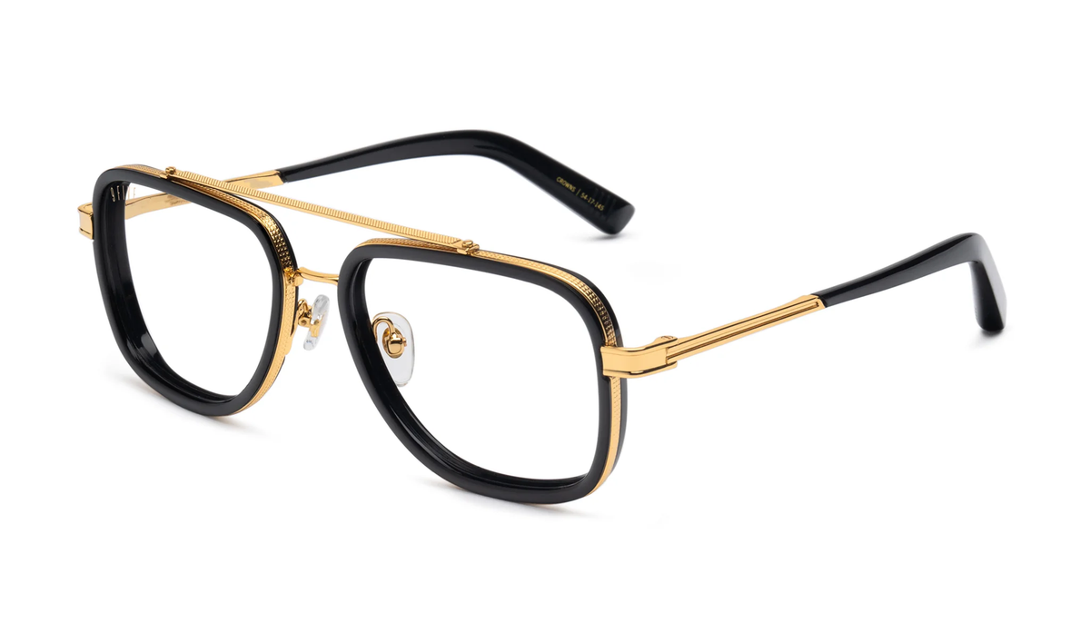 9FIVE Crowns optique – photo 1 – Black & Gold / clear lens