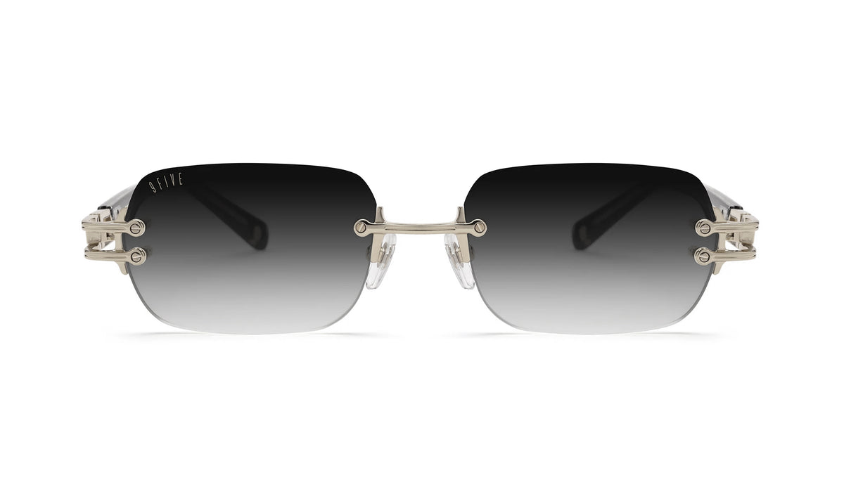9FIVE Purity solaire – photo face – Platinum / black gradient sunglasses