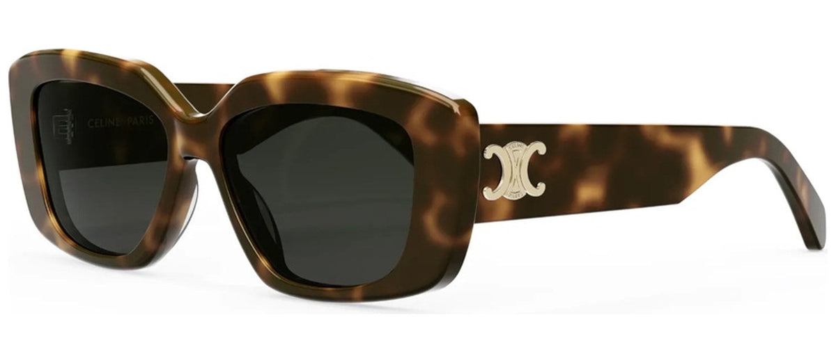 Lunettes de soleil Celine Triomphe Geometric CL40216U – Havane brillant / verre gris