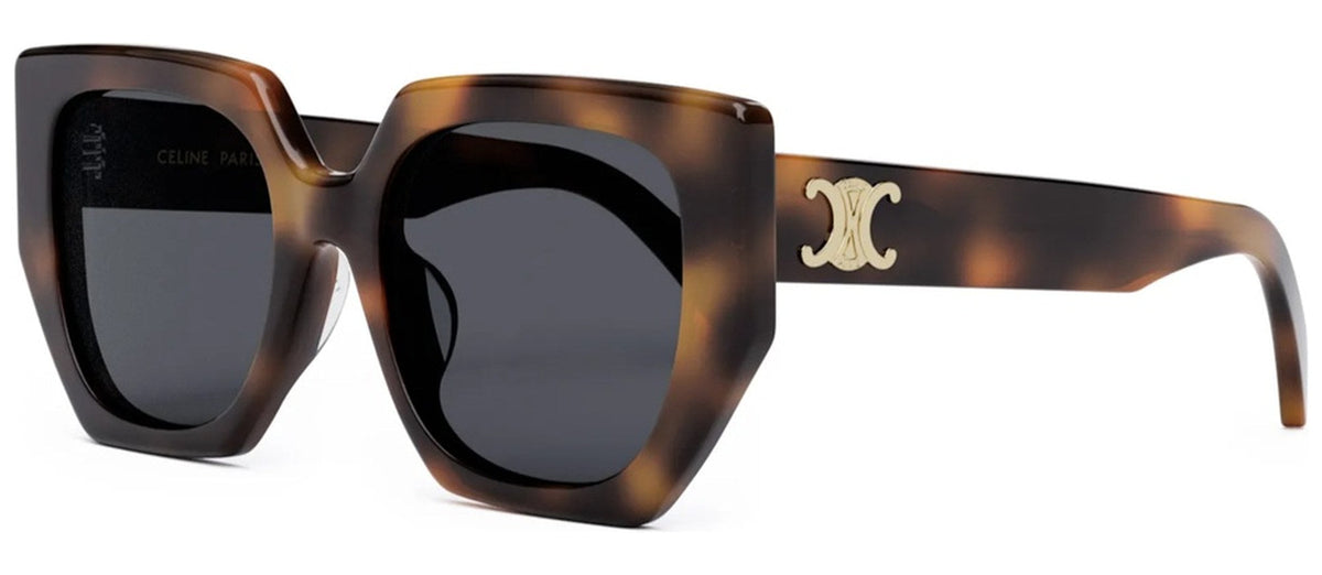 Lunettes de soleil Celine Triomphe Butterfly CL40239F – Écaille moyen brillant / verre gris