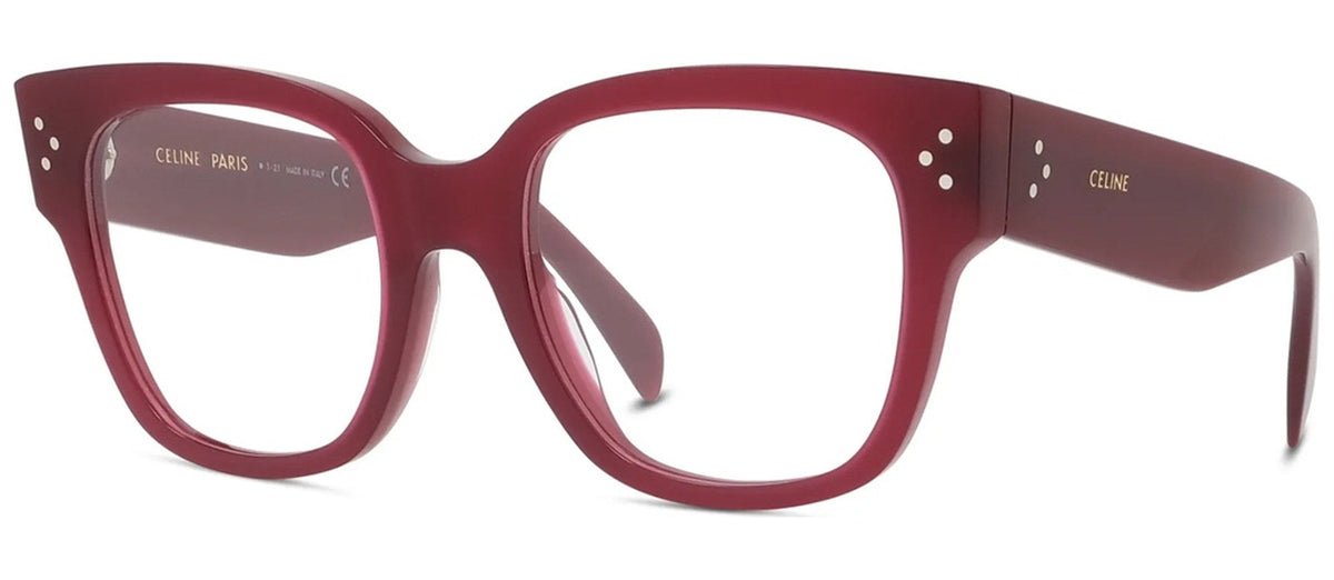 Lunettes de vue Celine 3 Dots Butterfly CL50066I – Bordeaux opalin brillant