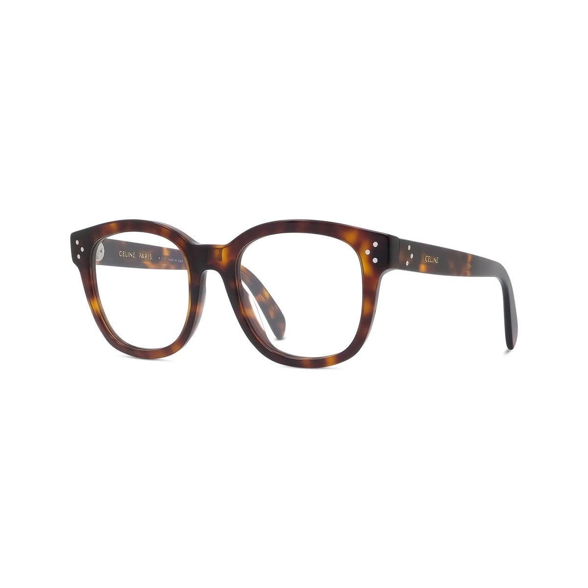 Lunettes de vue Celine 3 Dots CL50098I – Havane rouge brillant / verre démo