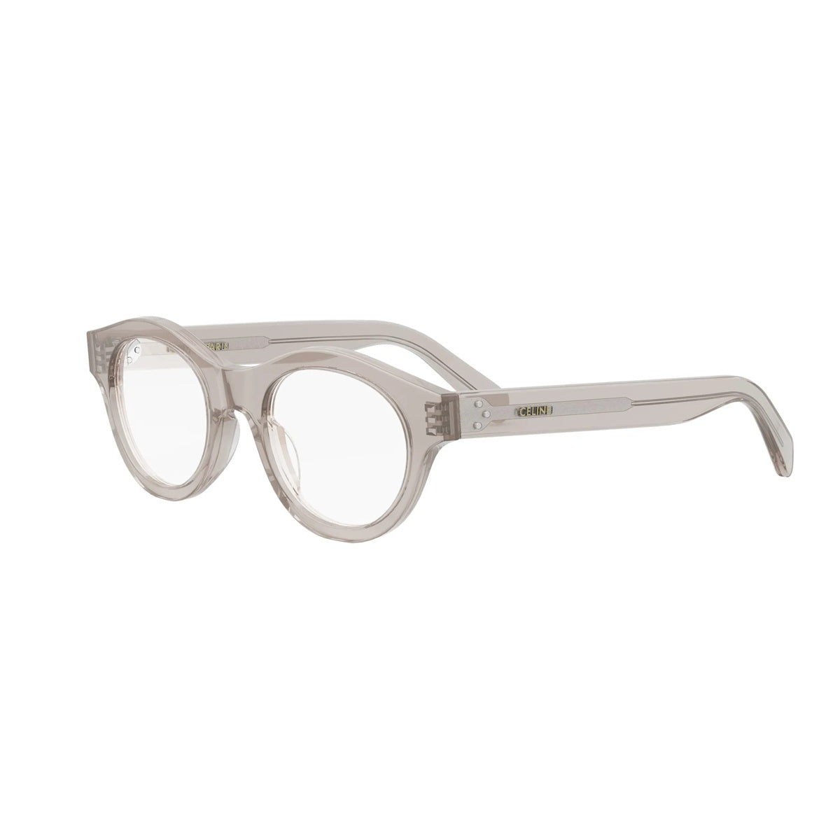 Lunettes de vue Celine 3 Dots CL50138I – Taupe brillant transparent / verre démo