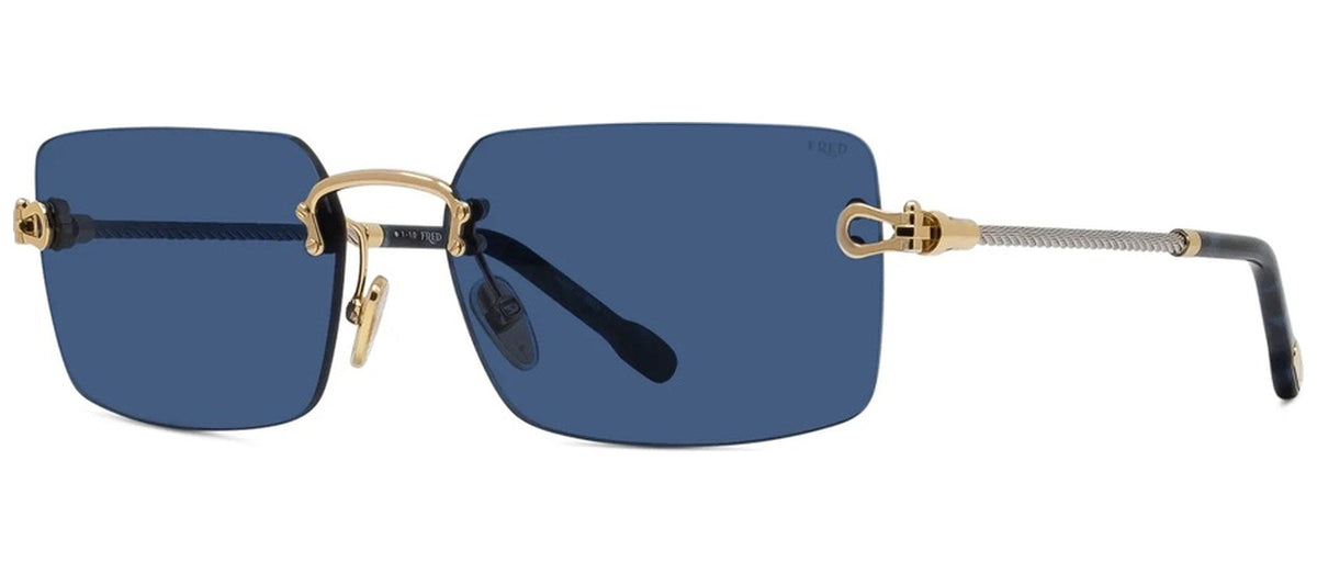 Lunettes de soleil Fred Manille & Cable FG40023U – Or Endura brillant / verre bleu