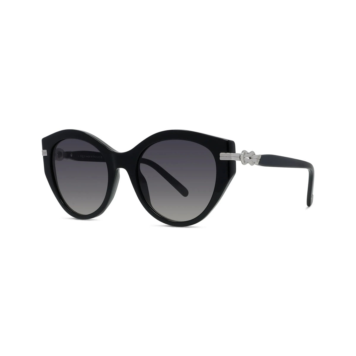 Lunettes de soleil Fred Chance Infinie FG40084I – Noir brillant / verre dégradé gris