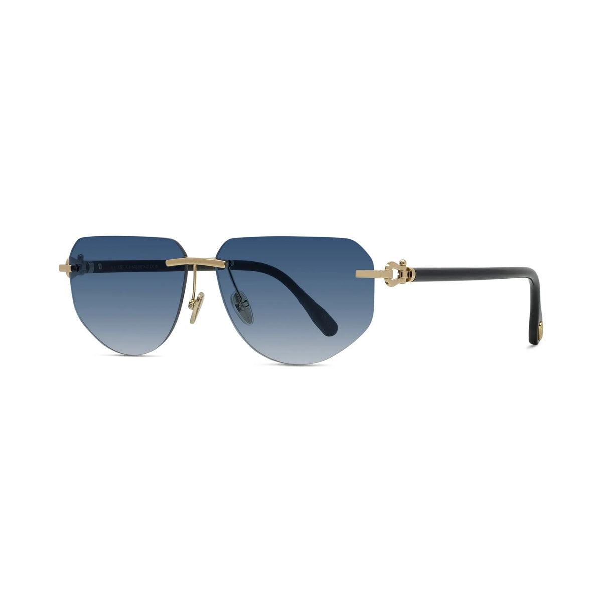 Lunettes de soleil Fred Manille FG40088U – Jaune brillant / verre dégradé bleu