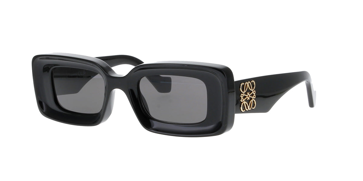 Lunettes de soleil Loewe Anagram LW40101I – Acétate noir brillant 01A
