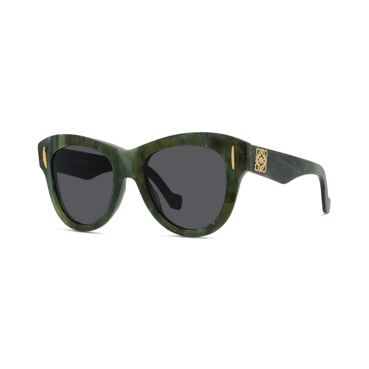 Lunettes de soleil Loewe Anagram LW40174I – Vert brillant / verre gris