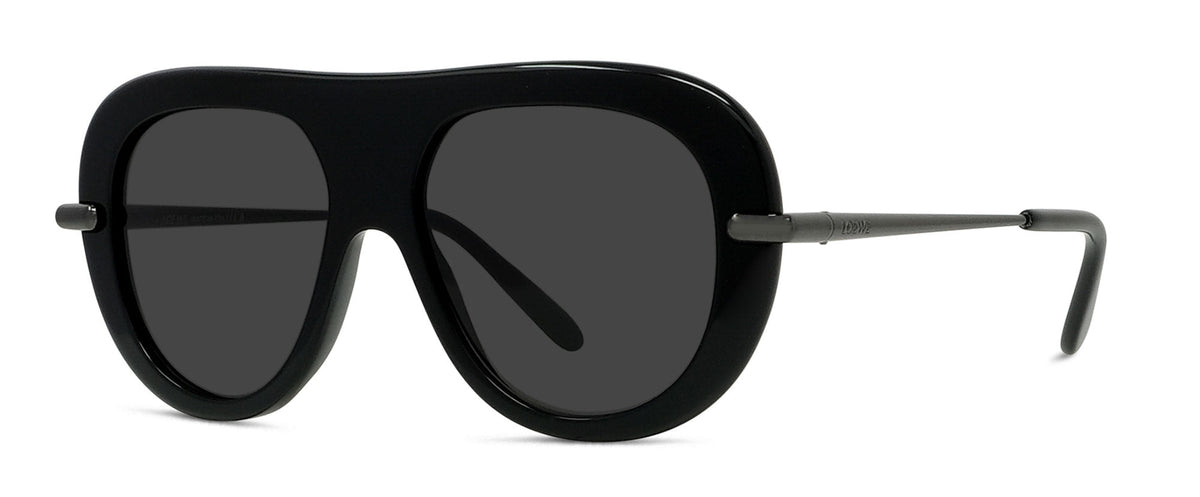 Lunettes de soleil Loewe Slim LW40186I – Acétate brillant noir / verres classiques gris 01A