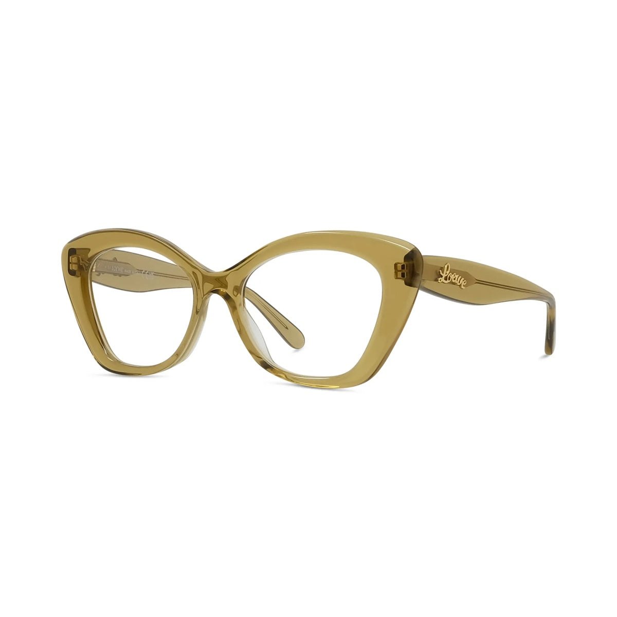 Lunettes de vue Loewe Curvy LW50067I – Vert brillant / verre demo