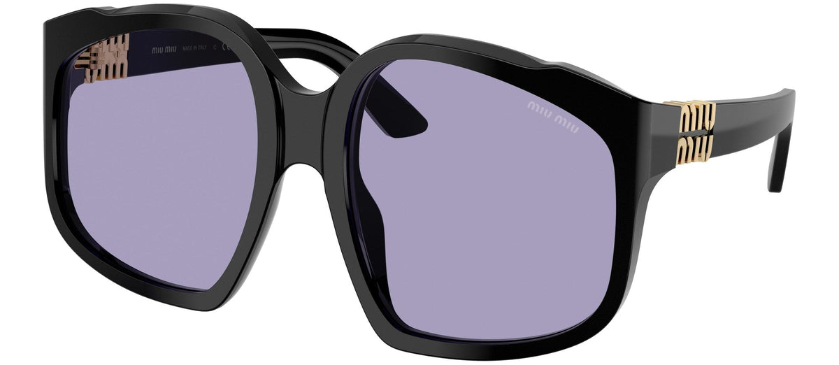 Lunettes de soleil Miu Miu Ombre MU A07S – Noir / verre violet