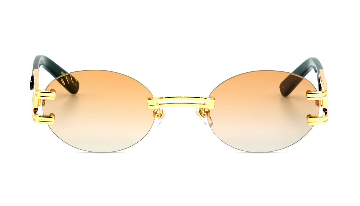 9FIVE Remix Royals Lite solaire – photo face – Gold / Orange gradient lens