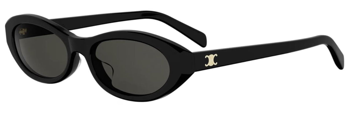 Lunettes de soleil Celine Triomphe Mini CL40353U – Acetate Noir Brillant, Verres Gris Organique