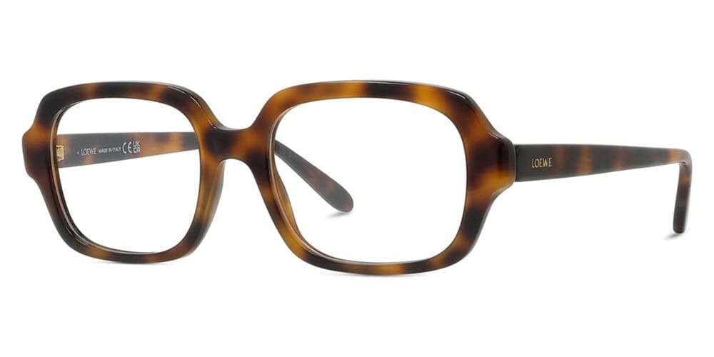Lunettes de vue Loewe Slim LW50108I – Havane foncé brillant / verre démo