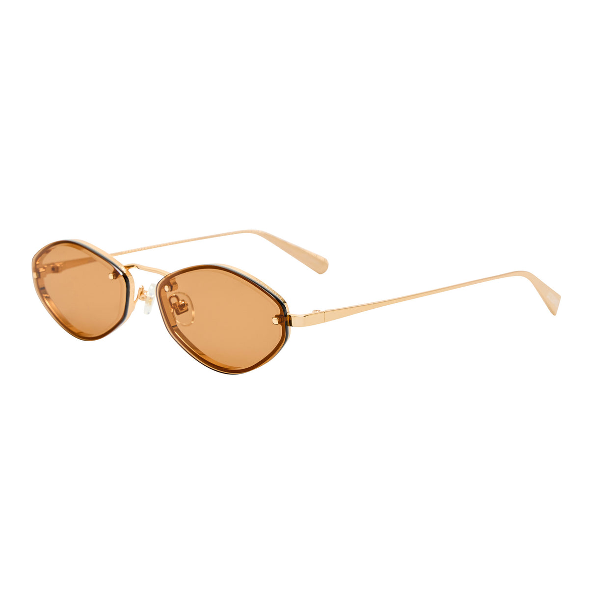 Lunettes de soleil Jacquemus Bellini JAC192 – Yellow Gold / Light Gold